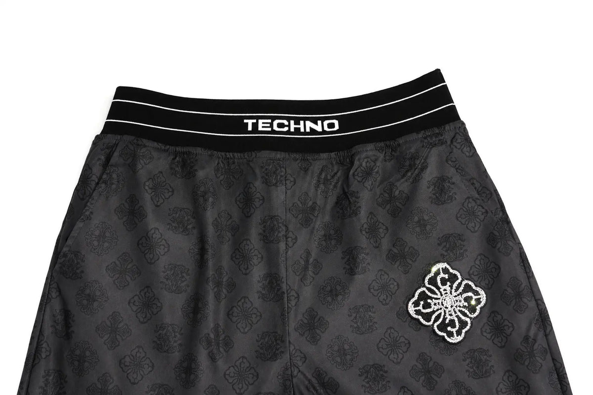 TCH Techno Graphic Wide-Leg Sweatpants