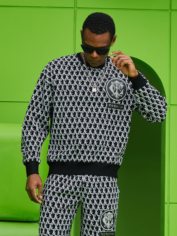 TCH Men's Jacquard Cotton Sweatshirt