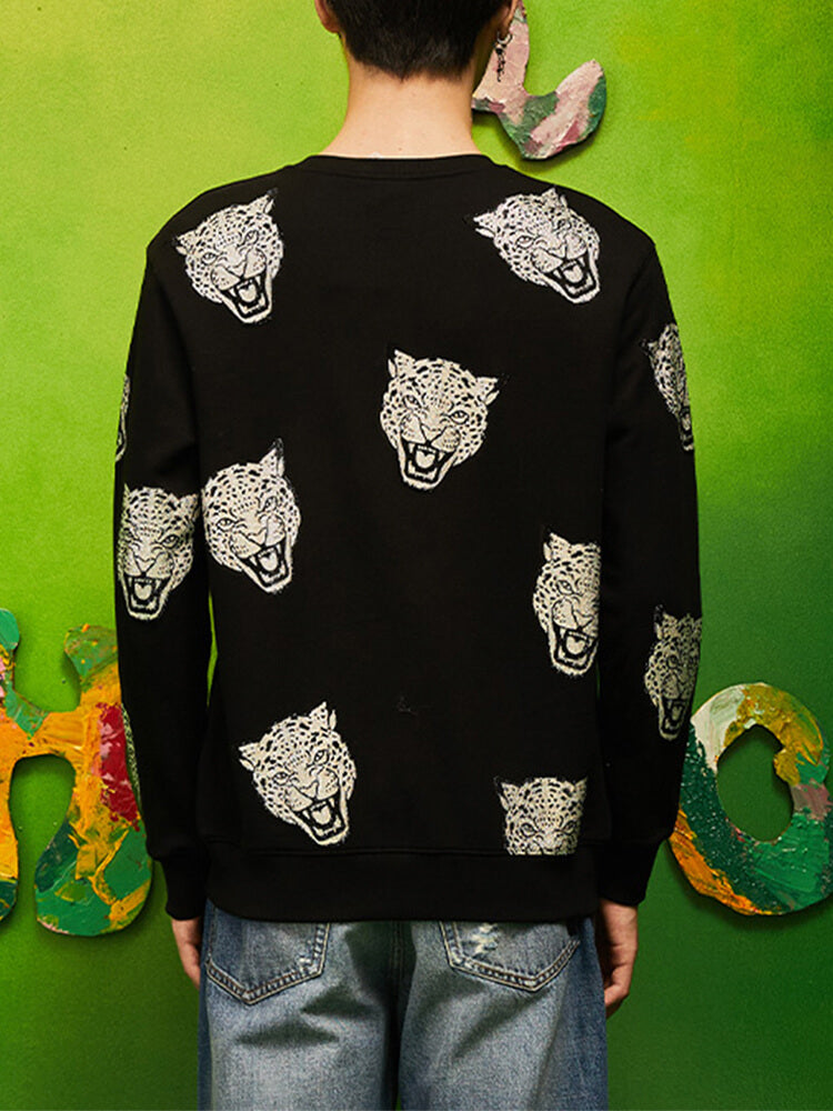 TCH Men's Graphic Rhinestone Sweatshirt Top