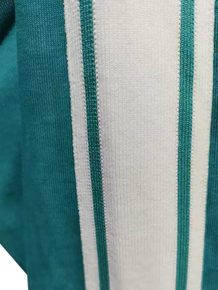 TCH Rhinestone Oversized Graphic Hoodie with Stripe