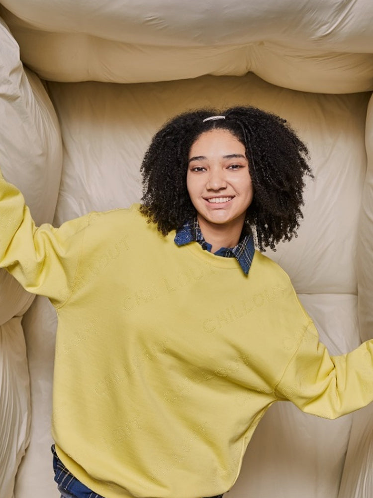 TCH Rhinestone Letter Print Loose Top