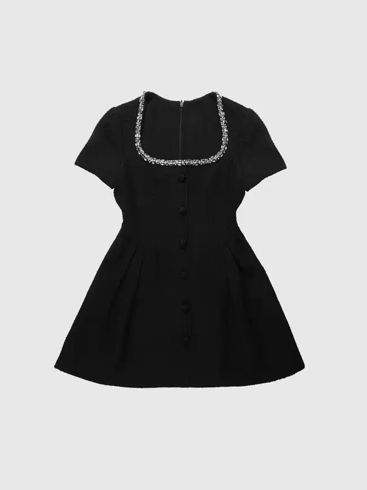 TCH Crystal Embellished Sweetheart Mini Dress