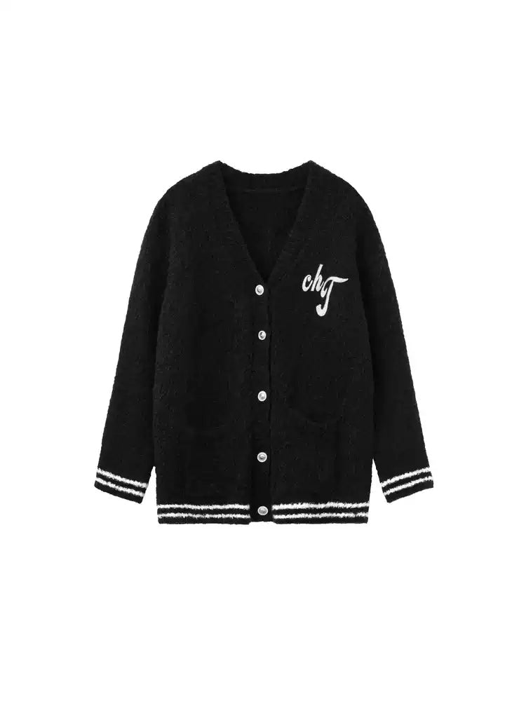 TCH Women's Rhinestone Wings Knit Cardigan