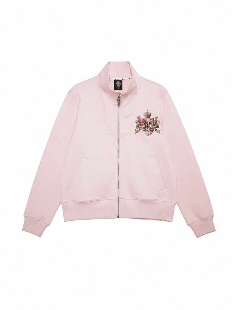 TCH Rhinestone Causal Faux-Fur Jacket