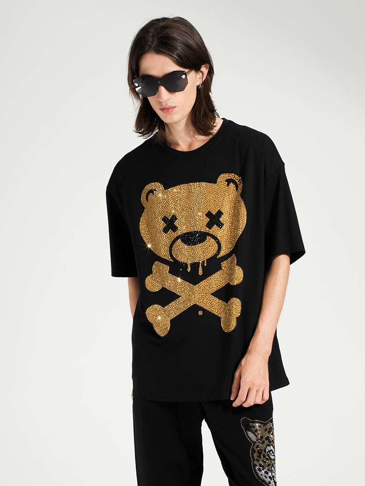 TCH Mens Animal Hot Diamond Printed T-shirt