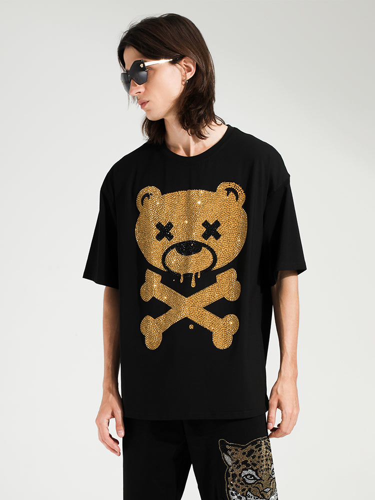 TCH Mens Animal Hot Diamond Printed T-shirt