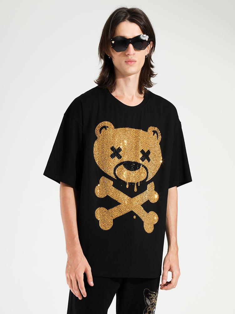 TCH Mens Animal Hot Diamond Printed T-shirt