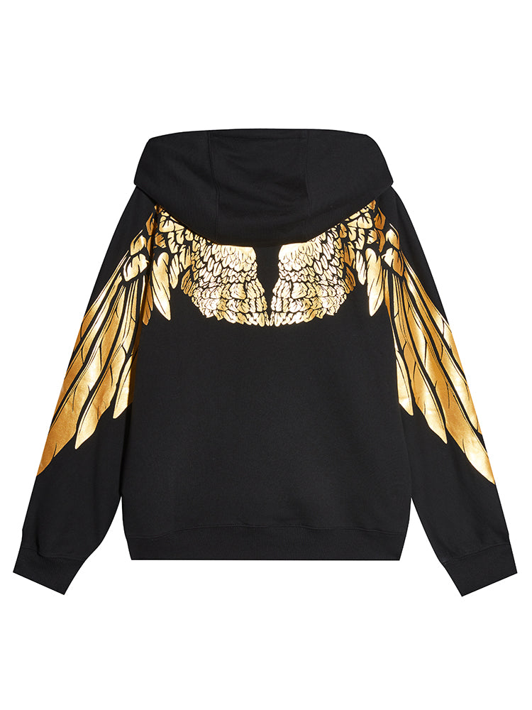 TCH Unisex Black Hoodie with Lion Head Design