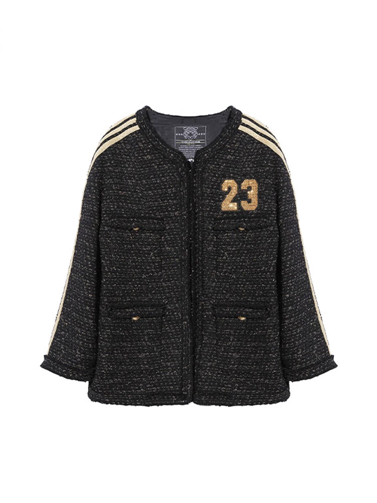 TCH Rhinestone Graphic Drama Work Jacket