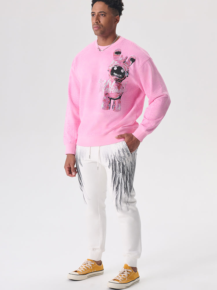 TCH Loose fit mid-rise elasticated casual pants