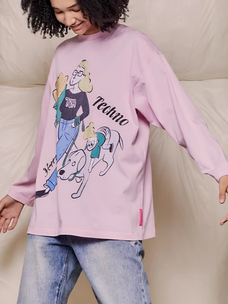 TCH Causal Rhinestone Graphic Sparkle Top