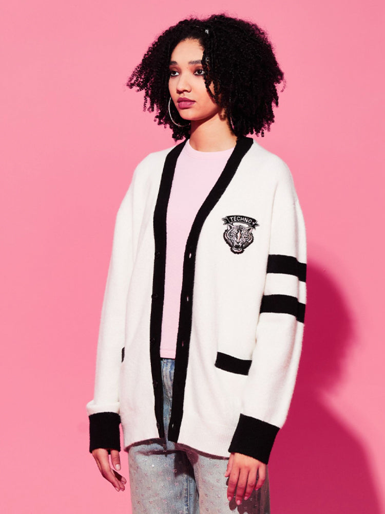 TCH Women's Rhinestone Knitted Cardigan