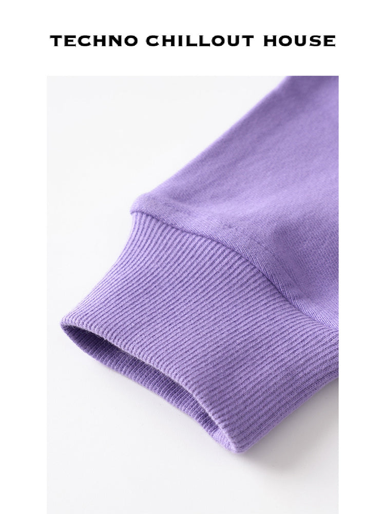 TCH Cotton Rhinestone Letter Unisex Hoodie with Pocket