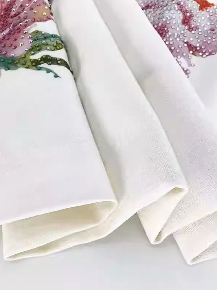 TCH Elegant Dragon Rhinestone Embellished Mini Dress