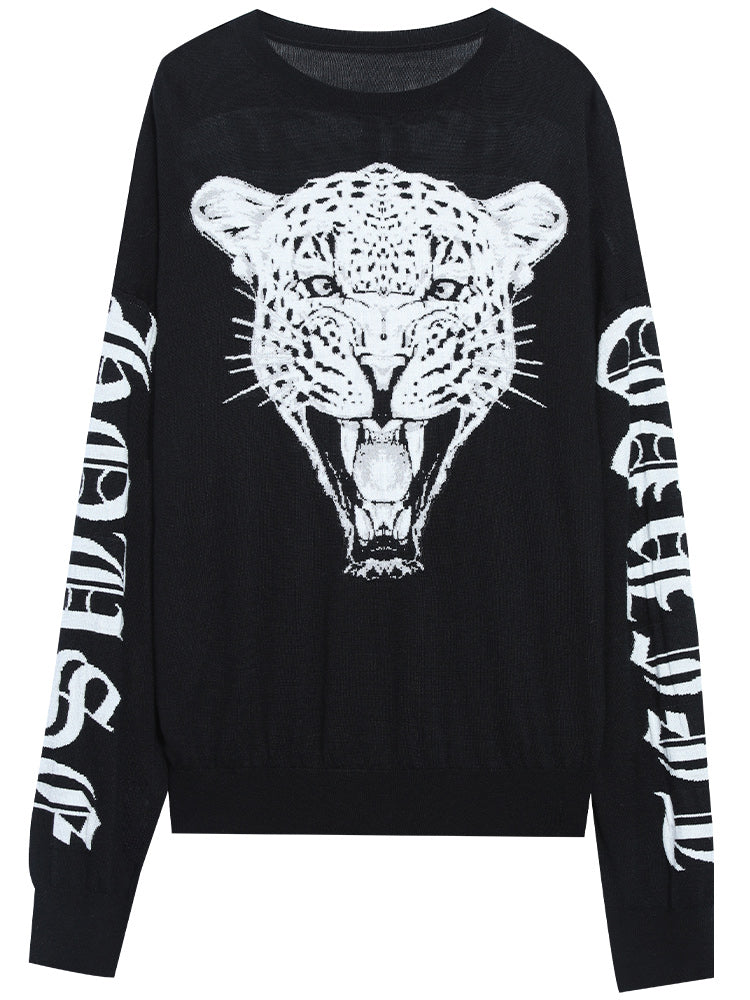TCH Fashion Graphic Black Pullover Sweatshirt