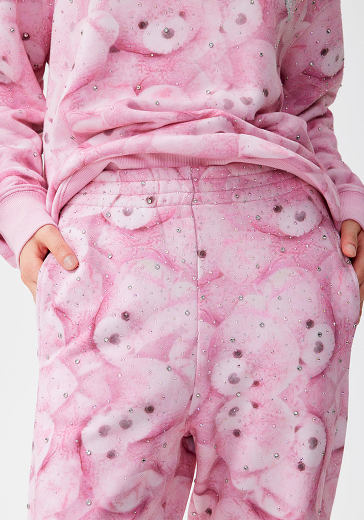 TCH Rhinestone Teddy Tie Dye 2 Piece Top& Pants Loungewear Set