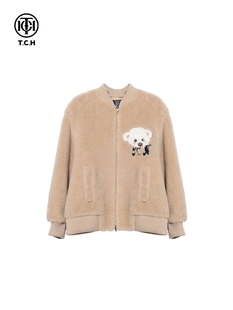 TCH Zip Up Fleece Oversized Sherpa Jacket