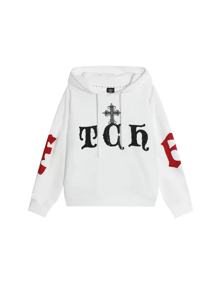 TCH Unisex Leopard Rhinestone Graphic Hoodie