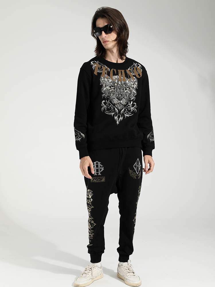 TCH Men's Hot Diamond Leopard Wing Sweatshirt
