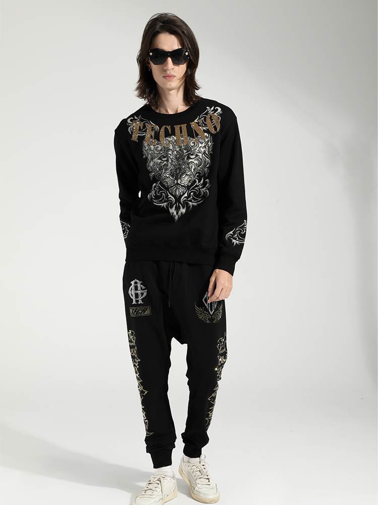 TCH Men's Hot Diamond Leopard Wing Sweatshirt