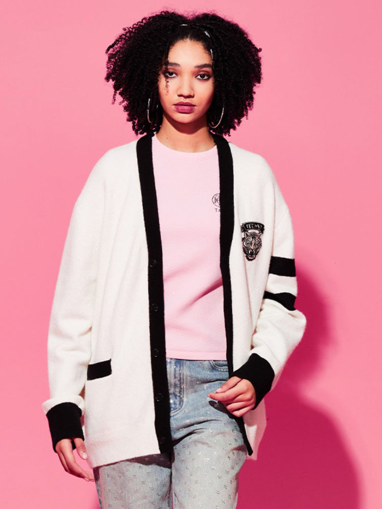 TCH Women's Rhinestone Knitted Cardigan