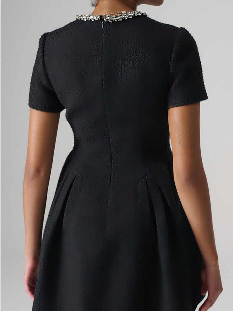 TCH Crystal Embellished Sweetheart Mini Dress