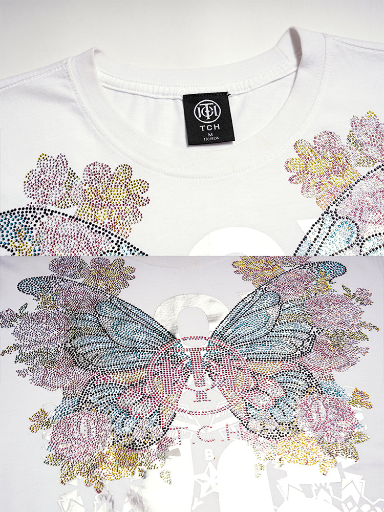 TCH Graphic Print White Cotton T-shirt