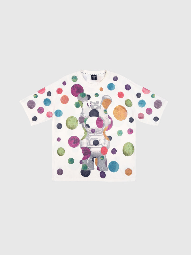 TCH Summer Colorful Rhinestone Polka Dot T-shirt