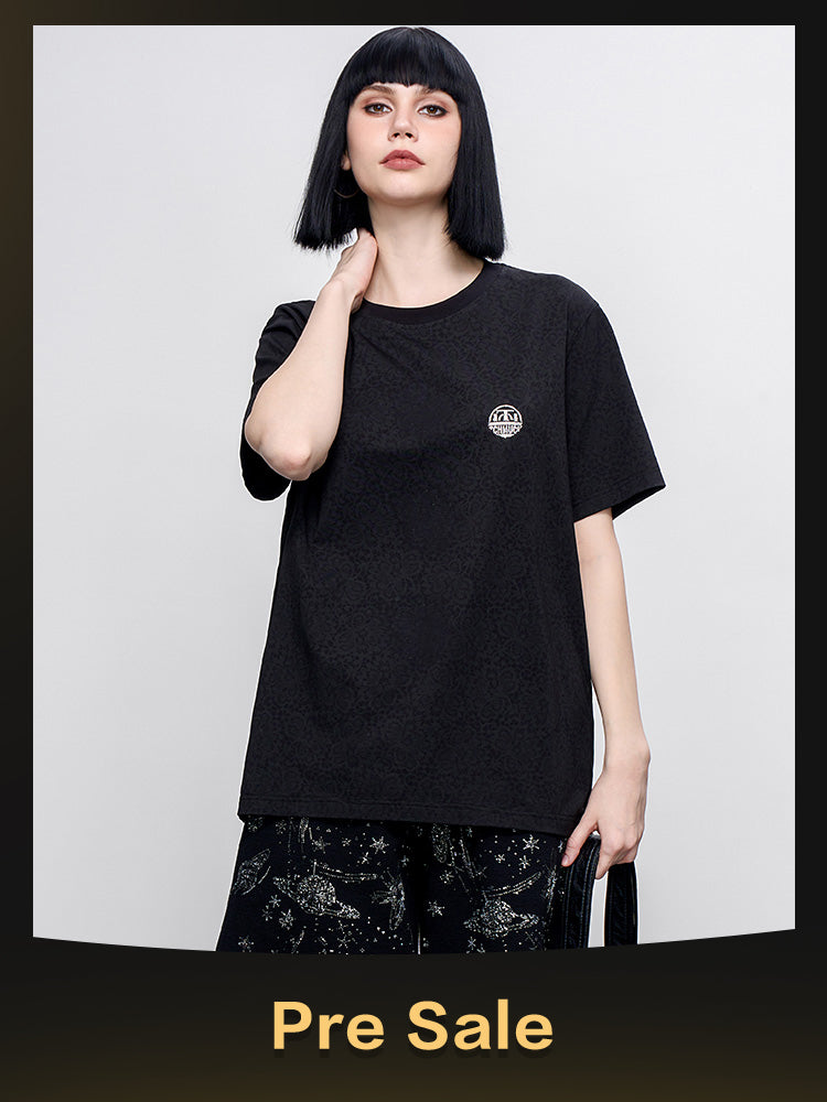 TCH Pre-Sale Rhinestone Jacquard Logo Print T-Shirt