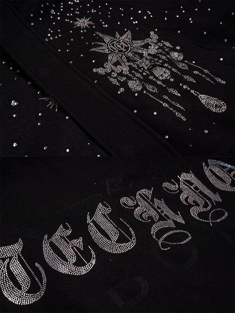 TCH Glamorous Starry Rhinestone Long Jacket