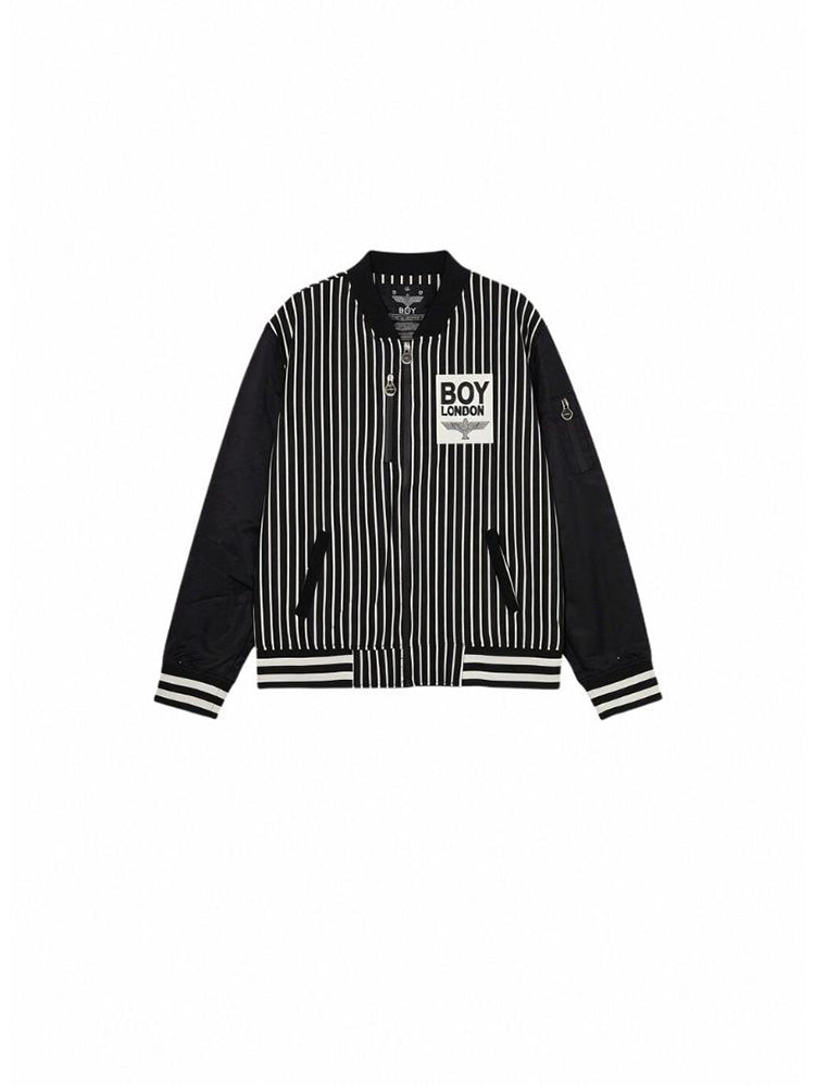 TCH Rhinestone Striped Bomber Jacket