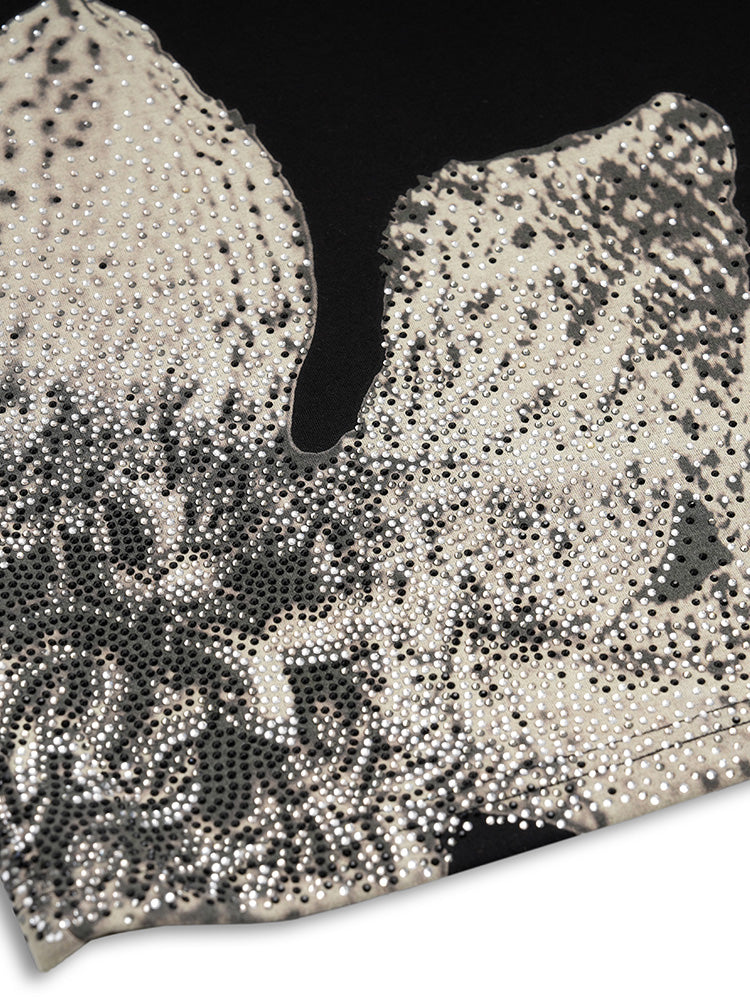 TCH Women's Rhinestone Floral Bodycon Party Midi Dress