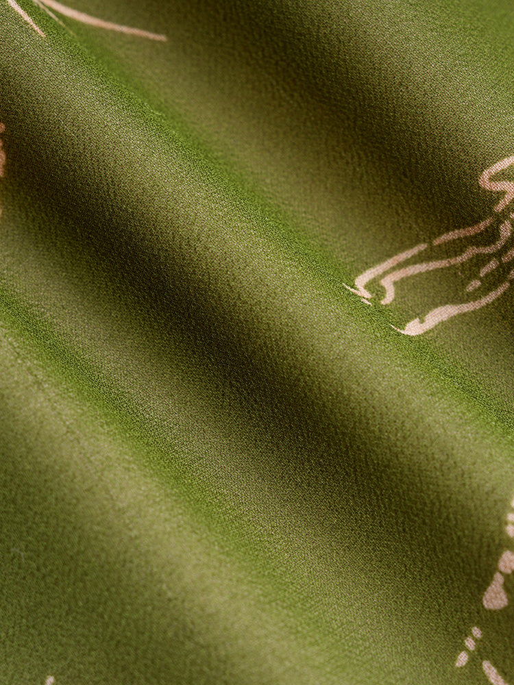 TCH Jacquard Gragon Vintage Mini Shorts