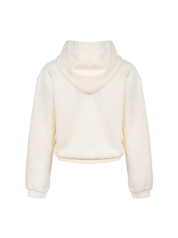 TCH Allover Rhinestone Zip Up Hoodies Jacket