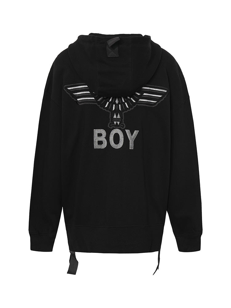 TCH Oversized Rhinestone Logo Graphic Streetwear Jacket