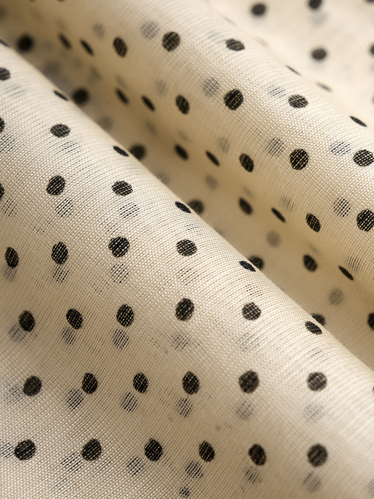 TCH Rhinestone Graphic Polka Dots Sleeveless Top
