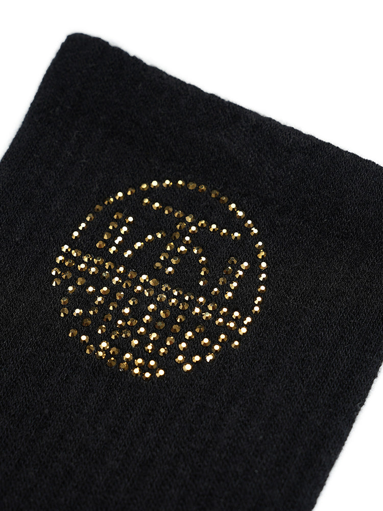 TCH Logo Rhinestone Cotton Socks