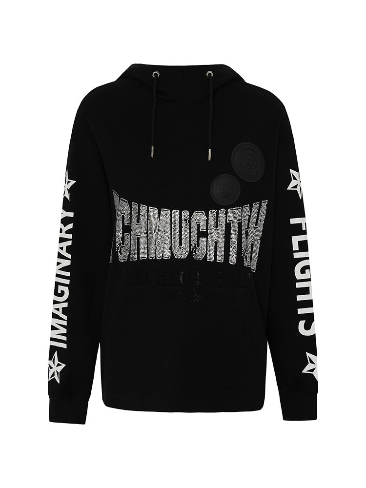 TCH Rhinestone Logo Oversized Streetwear Hoodies
