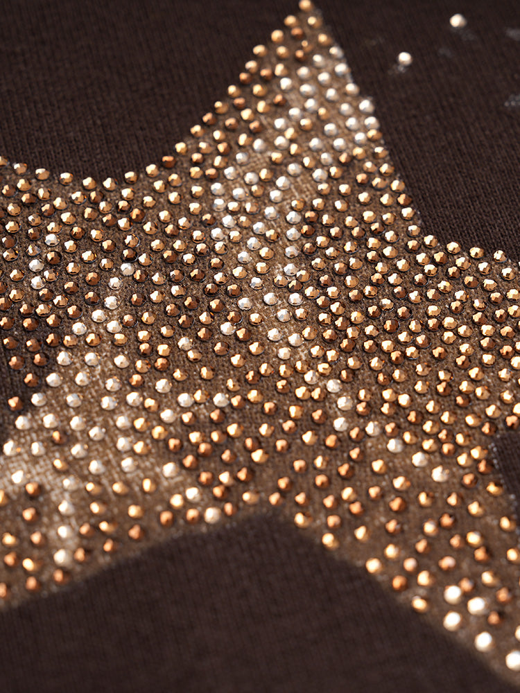 TCH Galaxy Rhinestone Wings Graphic T-shirt