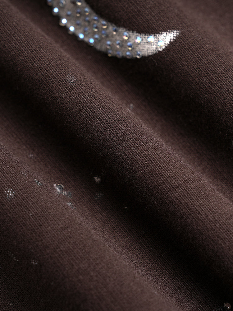 TCH Galaxy Rhinestone Wings Graphic T-shirt