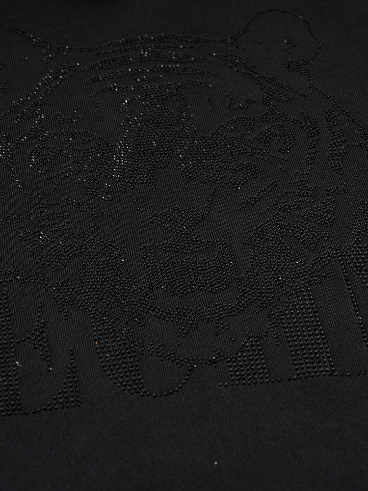 TCH Graphic Tiger Rhinestone Wings Hoodie