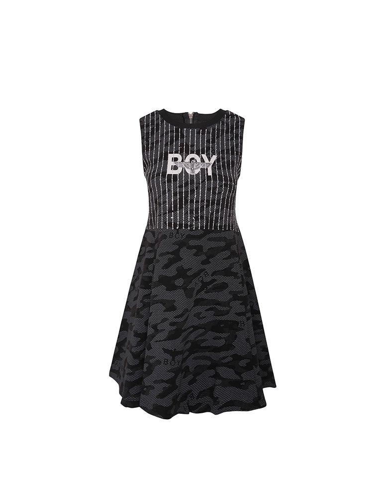 TCH Rhinestone Print Party Short Dress