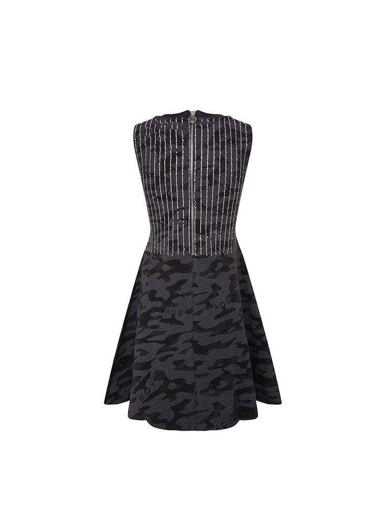 TCH Rhinestone Print Party Short Dress