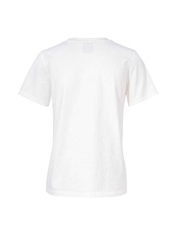 TCH Bow Rhinestone Cotton Short Sleeve Tee