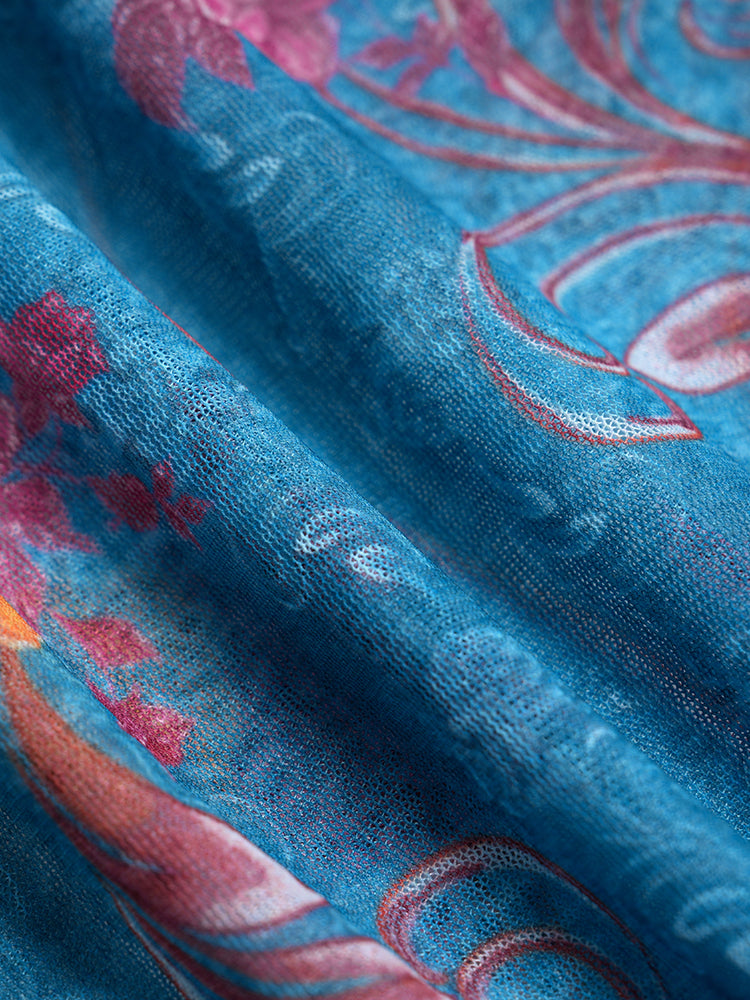 TCH Sparkly Crystal Embroidered Sexy Long Sleeve Top