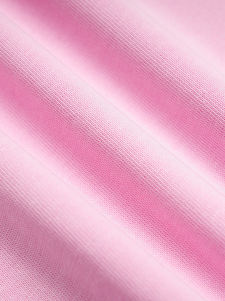 TCH Labubu Rhinestone Pink Bow Oversized Tee