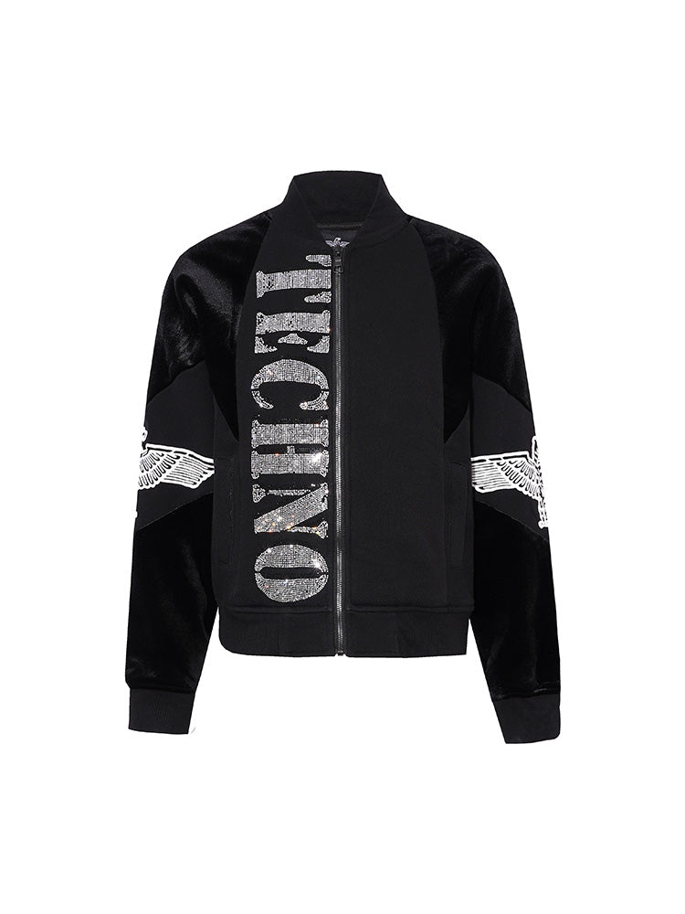 TCH Rhinestone Logo Graphic Track Jacket