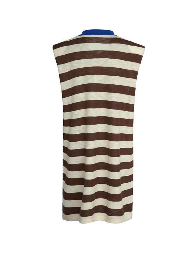 TCH Graphic Rhinestone Stripe Street Polo Dress