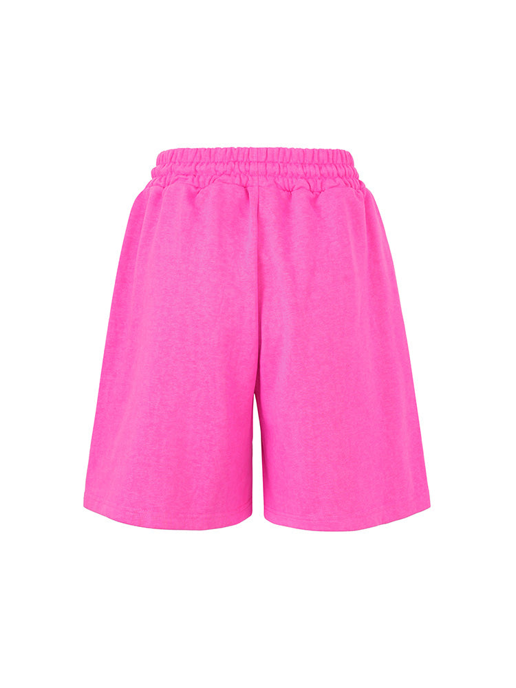 TCH Rhinestone Elephant Print Elastic Waist Shorts