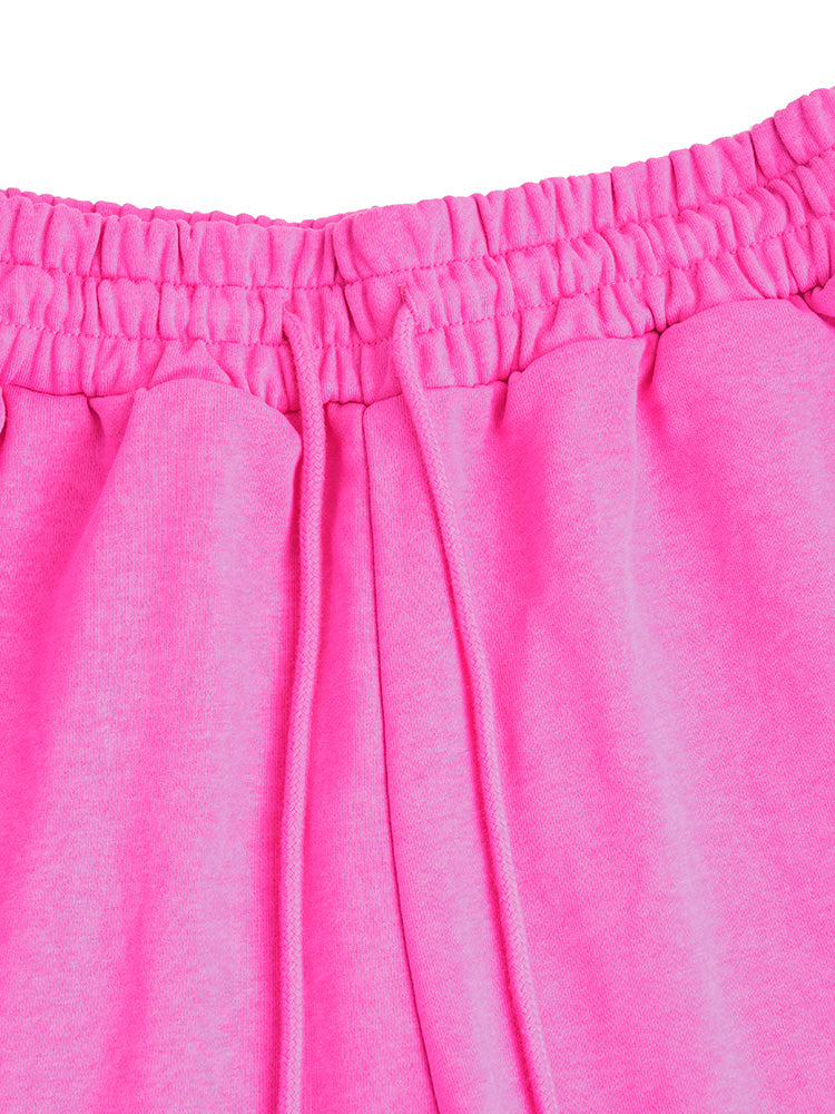 TCH Rhinestone Elephant Print Elastic Waist Shorts